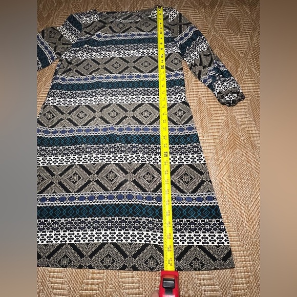 Rachel Kate Womens Geometric Print Boho Shift Dress,Size M,Great Condition - Picture 5 of 9